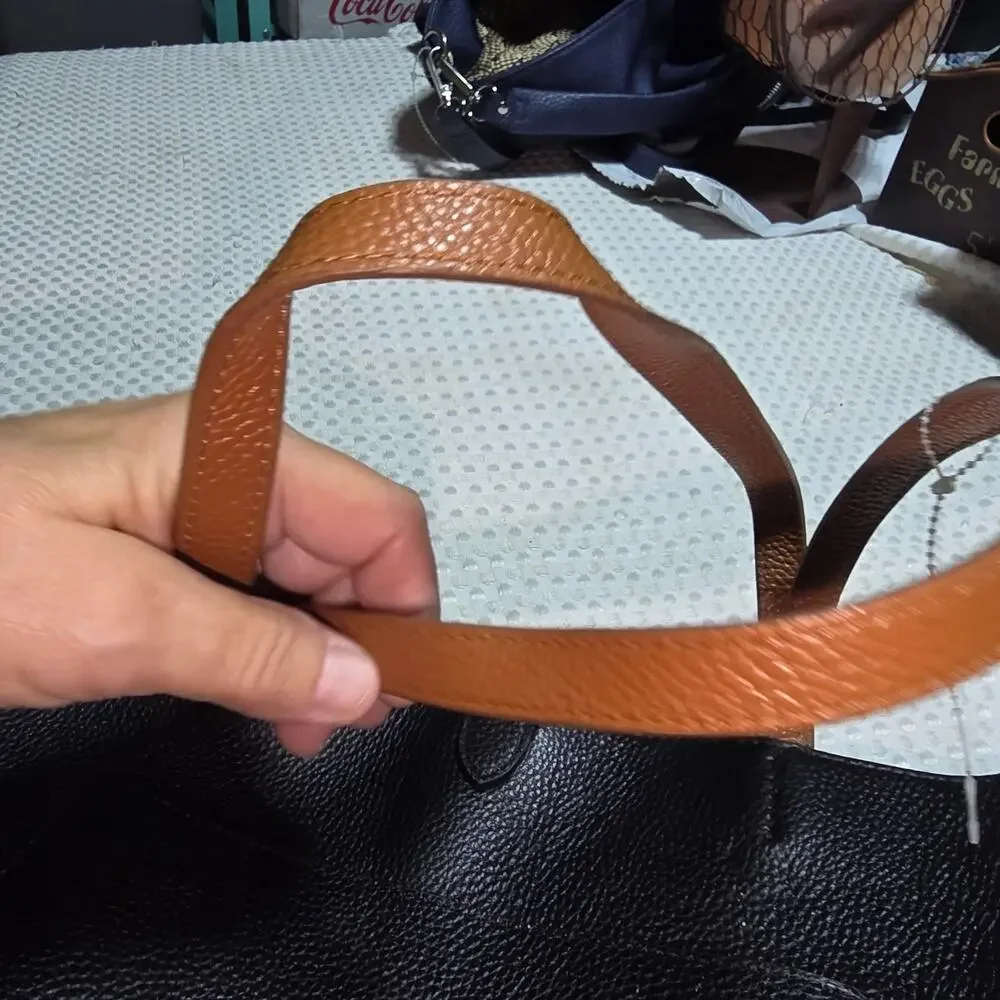 REBECCA MINKOFF XL LEATHER MEGAN TOTE BAG